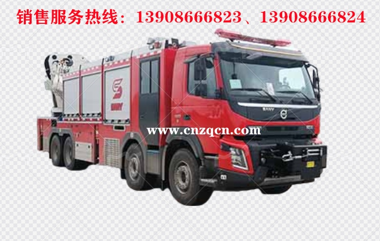 沃爾沃前四后八搶險(xiǎn)救援消防車(chē)